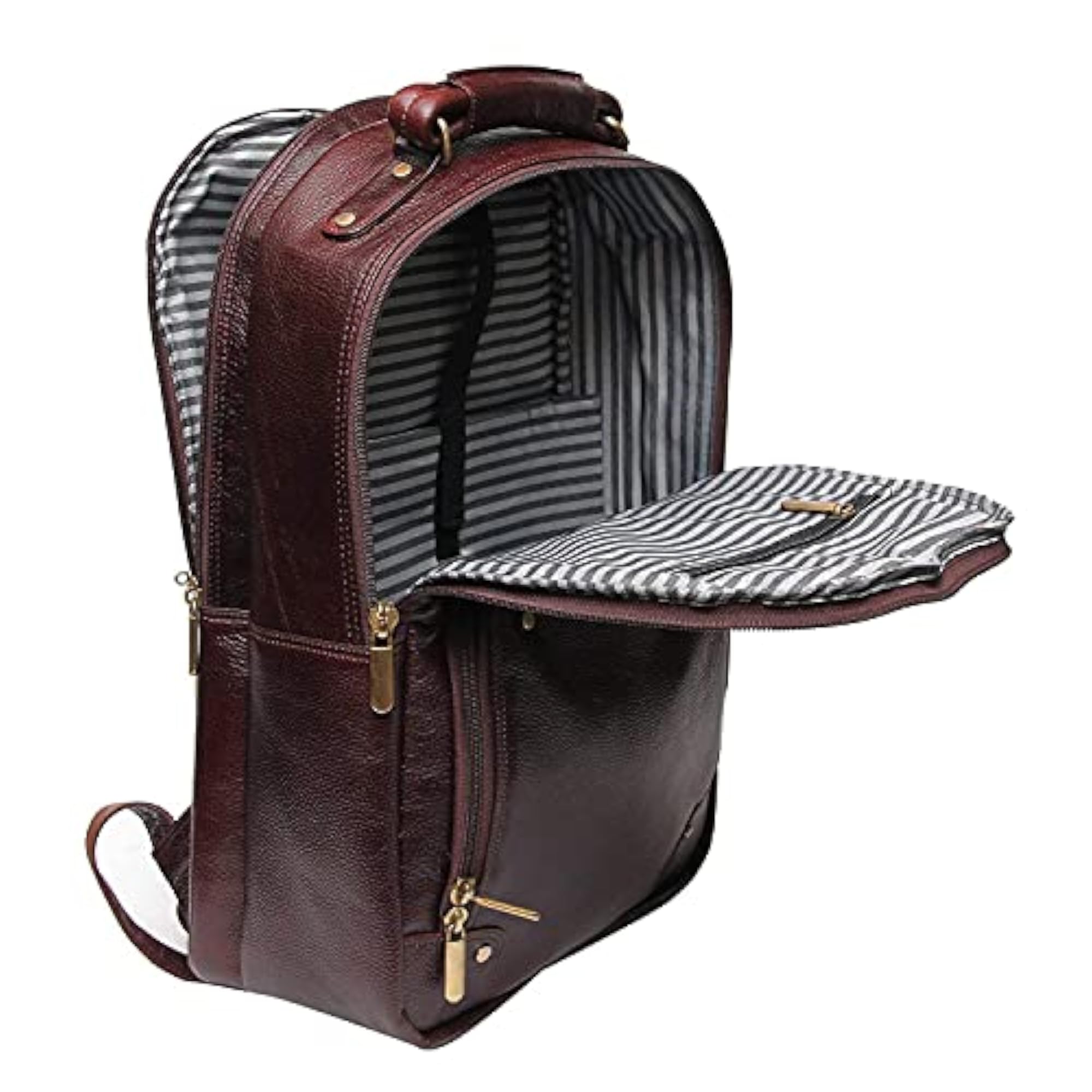 LV Full Grain Natural Laptop Backpack For Men And Women