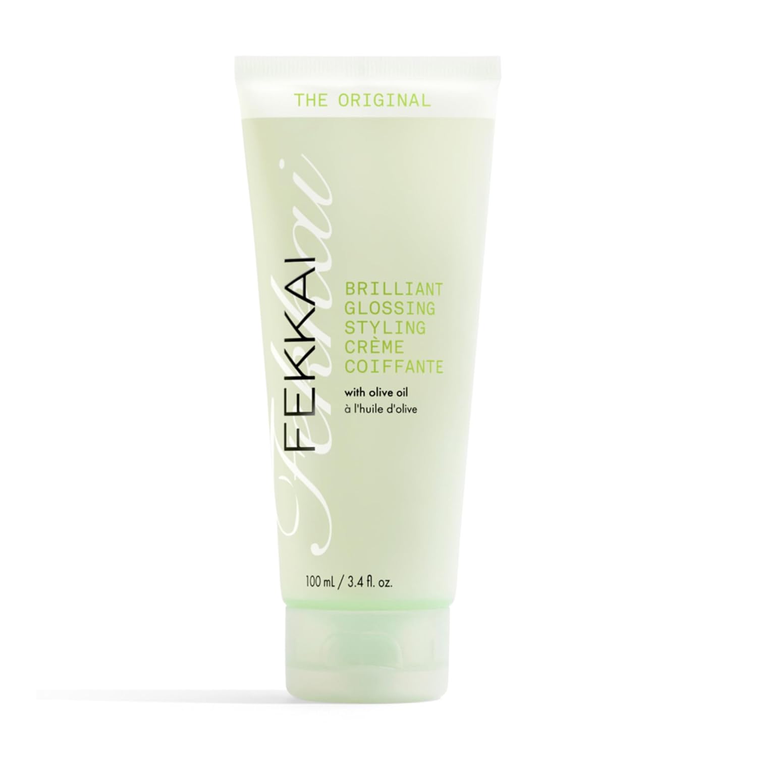 FEKKAI The Original Brilliant Glossing Styling Creme - 3.4 oz - Boosts Shine, Smoothes Frizz & Defines Curls with Olive Oil - Free of Sulfates, Parabens, Phthalates - Vegan, Cruelty-Free