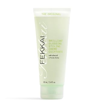 FEKKAI The Original Brilliant Glossing Styling Creme - 3.4 oz - Boosts Shine, Smoothes Frizz & Defines Curls with Olive Oil - Free of Sulfates, Parabens, Phthalates - Vegan, Cruelty-Free