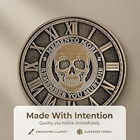 Memento Mori Coin 1.5", Stoic Fidget Coin, Amor Fati Daily Stoicism Gift — image 7