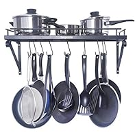 Algopix Similar Product 17 - ZESPROKA Kitchen Wall Pot Pan RackWith