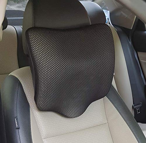 obliq Memory Foam Car Headrest Cushion, Neck Rest Seat Pillow for Pain Relief, Ergonomic Cervical Support for All Cars, black