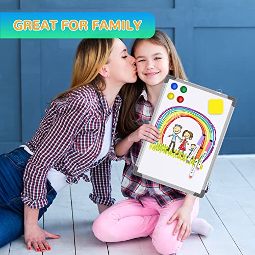 Small Weekly Calendar Dry Erase Whiteboard For Wall, 16" X 12" Magnetic Dry Erase Board, Hanging Double-Sided White Board, Portable Board For List, Kitchen, Planning, Memo, Home, Office #TOP3