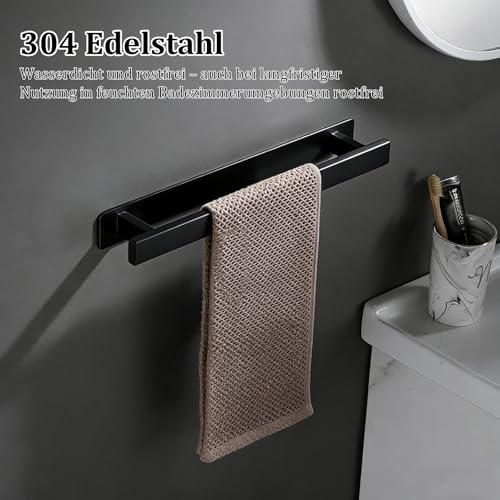 Porte serviette mural noir pour optimiser les petits espaces - 3