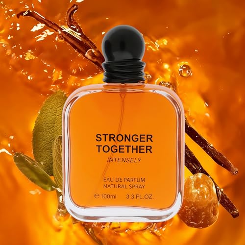 Image of AFLUXE Stronger Together Intensely Men's Cologne 3.4 Fl. Oz, Warm Spicy Woody Notes, Modern Masculine Eau De Parfum