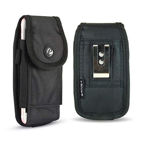 e-Holster Cell Phone Holster with Belt Loop and Clip - Rugged Tactical Carrying Pouch Case for Smartphones and Mobile Computers