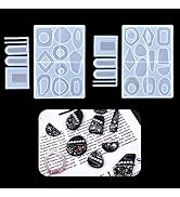 iSuperb 2 Stück Epoxidharz Silikonform Ohrringe Schmuck Anhänger Gießform Resin Formen für Resin ...