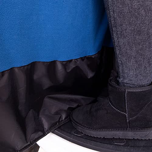 Manta para silla de ruedas térmica con protección integral cortavientos e impermeable 4