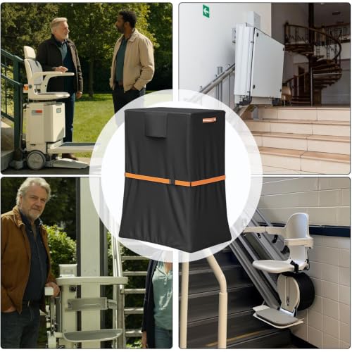 Protectora para salvaescaleras interior de 96 cm y protector eléctrico para silla de ruedas 7