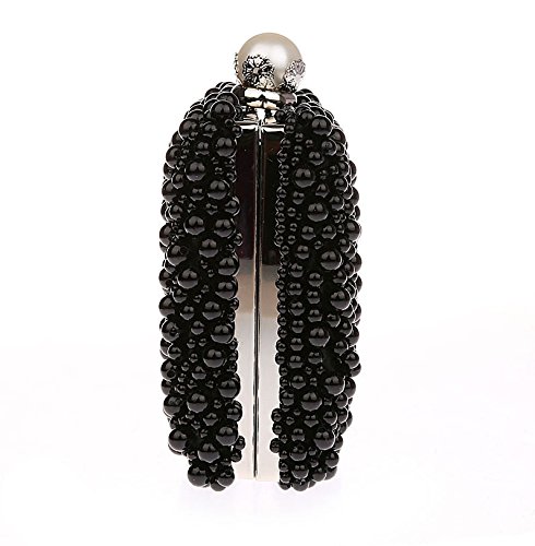 Image of ZAKIA Women's Faux Pearl Beaded Evening Dress Bag Bridal Wedding Tote Party Wallet Clutch