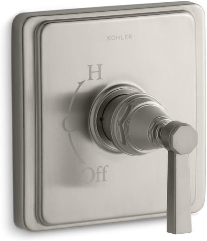 Kohler TS13135-4A-CP Pinstripe Pure Rite-Temp Valve Trim with Lever Handle