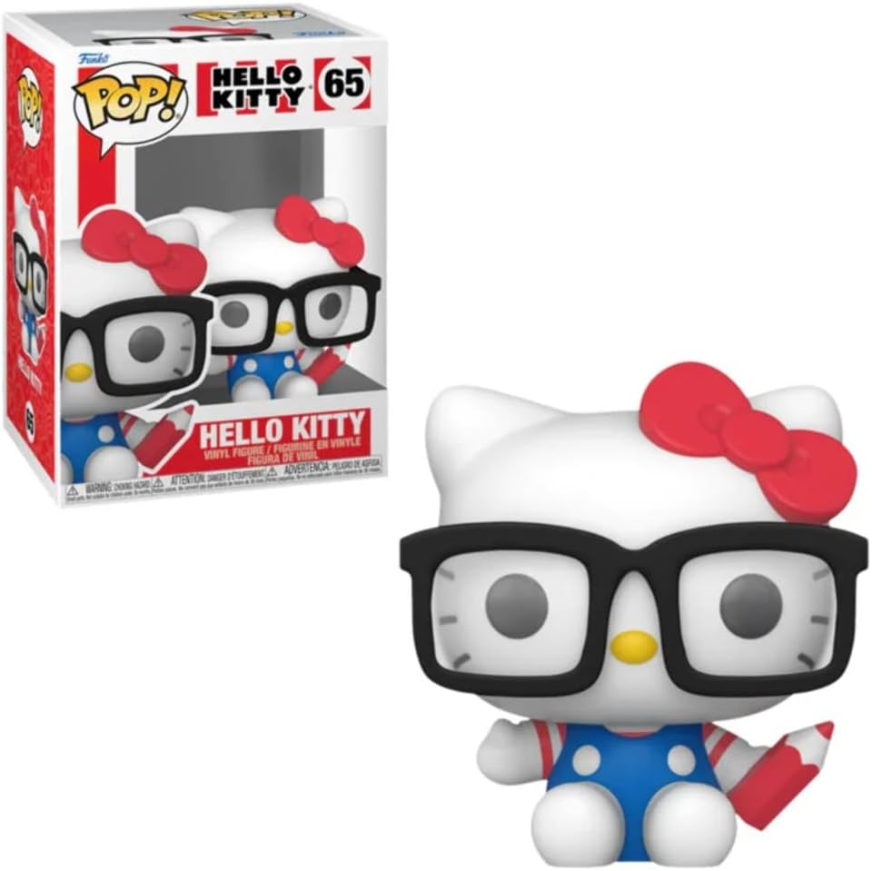Hello Kitty 65 - Hello Kitty Hipster Nerd with Glasses Exclusive Flocked