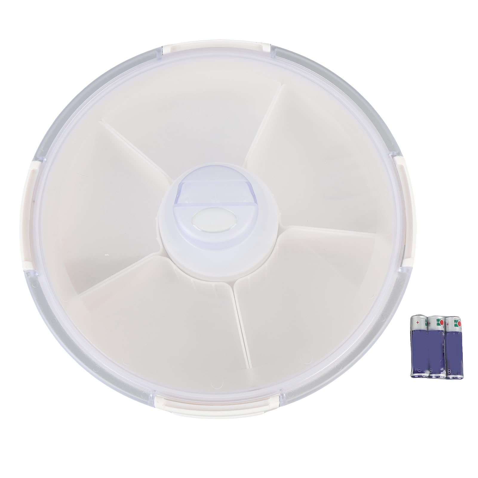 Plateau de Service de Collation divisé Sous Vide, Stockage Sous Vide électrique élégant pour Noix, Fruits Secs avec 5 Compartiments, Portable 11.2 Pouces