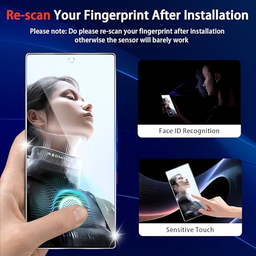 Image of (3 Pack) for ZTE Nubia Red Magic 11 Pro / 11 Pro+ /11 Air /11S Pro / 11S Pro+ Privacy Screen Protector,Anti-Spy Tempered Glass flim,9H Hardness,Anti-Scratch, Case Friendly, Bubble Free