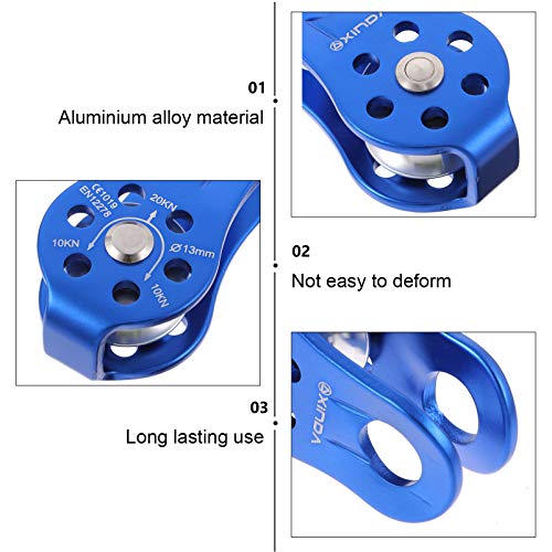 CLISPEED Liga de Alumínio de Escalada Polia Corda de Propósito Geral Pequeno De Alumínio Polias para