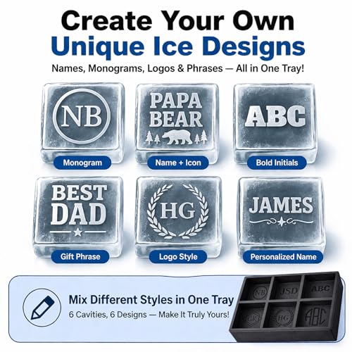 Molde para cubitos de hielo de silicona personalizado miniatura 5