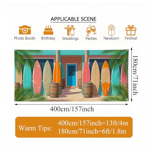 Housse de garage tropicale pour masquer une porte et décorer l'été - 3