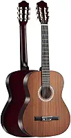 Violão Clássico 38 Polegadas, Corpo C-Type em Tília com Acabamento em ABS, Cordas de Nylon e Cavalete Resistente, Ideal para Iniciantes e Estudantes de Música (Marrom Café)