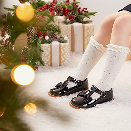 Image of Felix & Flora Toddler Little Girl Mary Jane Dress Shoes - Ballet Flats for Girl Party School Shoes