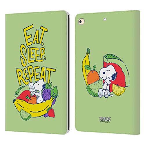 Étui Peanuts Snoopy en cuir pour iPad 9.7 2017 2018 housse portefeuille durable
