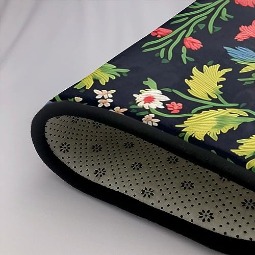 Tapis de style ukrainien brodé de roses de qualité supérieure pour décoration chic - 6