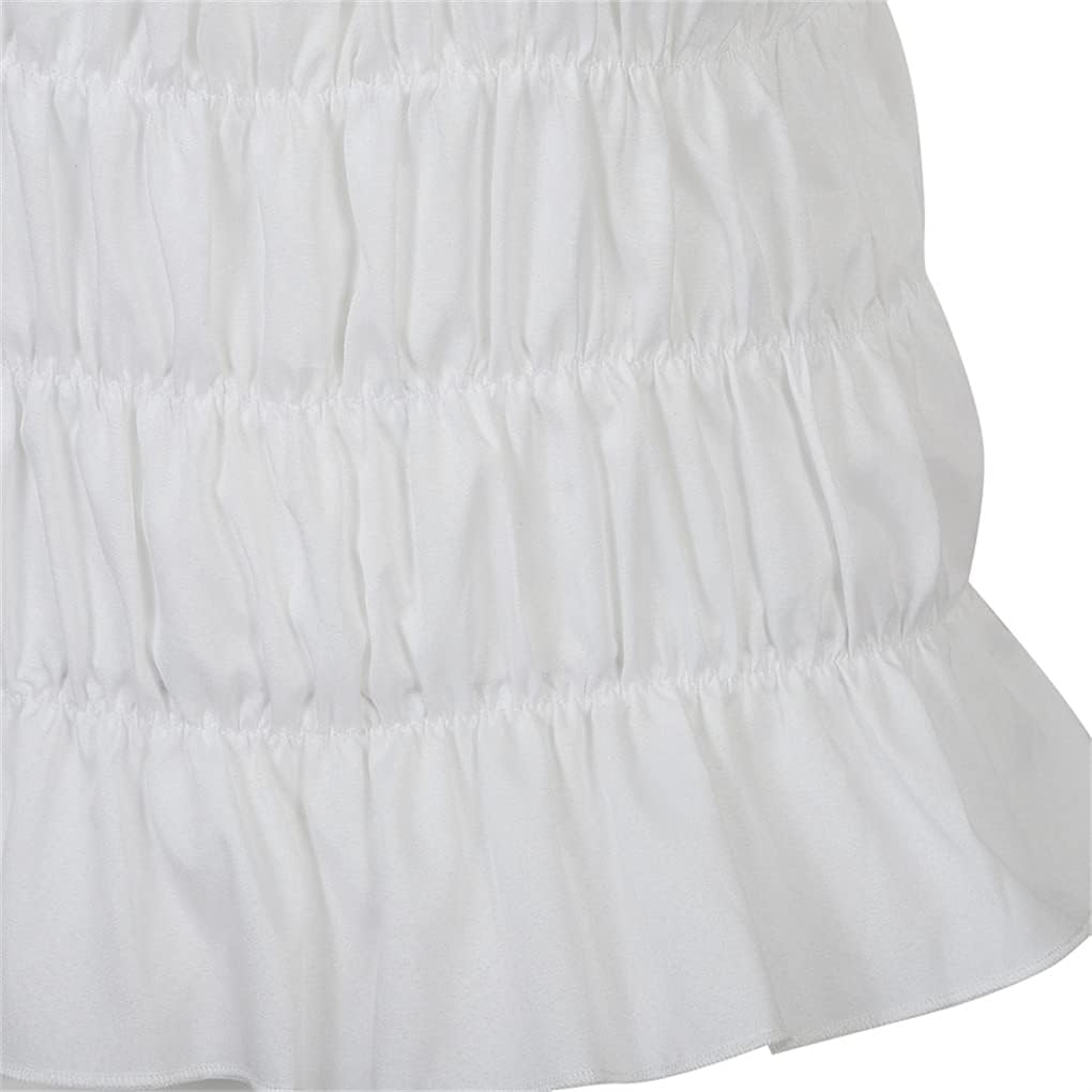 Lehauya Women Off The Shoulder Tops Renaissance Blouse Pirate Shirt Short Sleeve Shirts - Image 5