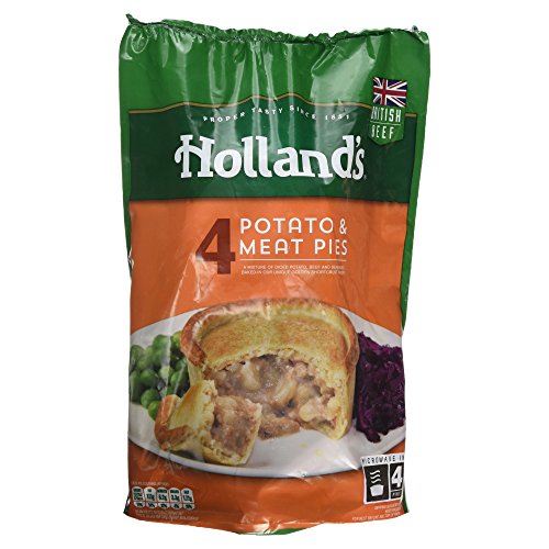 Hollands Potato & Meat Pies 4 x 184g (Frozen)