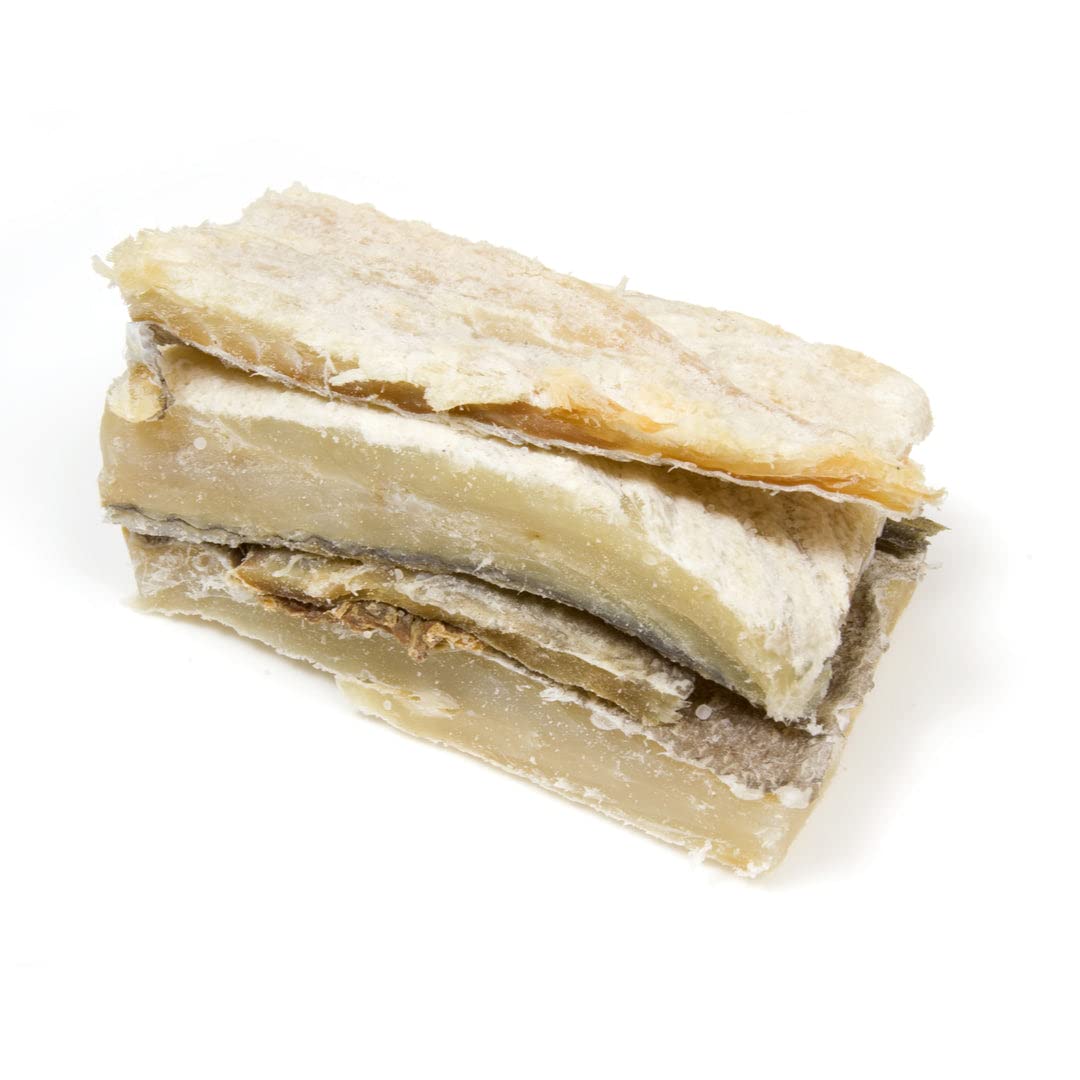 Salt Fish Pollock Skinless & Boneless Fillets 825g | Ready to Cook Dried & Salted Pollock | Perfect for Caribbean, Portuguese & Mediterranean Dishes