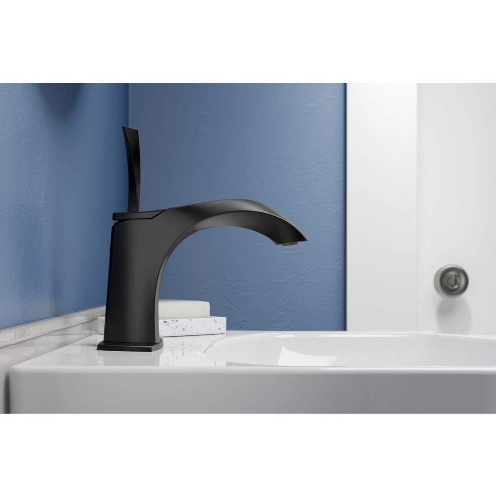 KOHLER Juval Single Hole Bathroom Faucet - Matte Black, Single Handle With Joystick