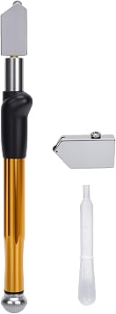 eZAKKA Glass Cutter, Professional Carbide Tungsten Glass Cutters Tools | Pencil Style Glass Cutting Tool for Tiles, Mosaic, Mirrors & Bottles, Durable Handheld Cutter for DIY Crafts and Home Project