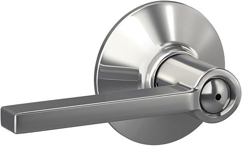 Miniatura 345 de Schlage Latitude F10 LAT 622 CEN Manija de paso con roseta Century, para pasillo y armario, negro mate Mate negro