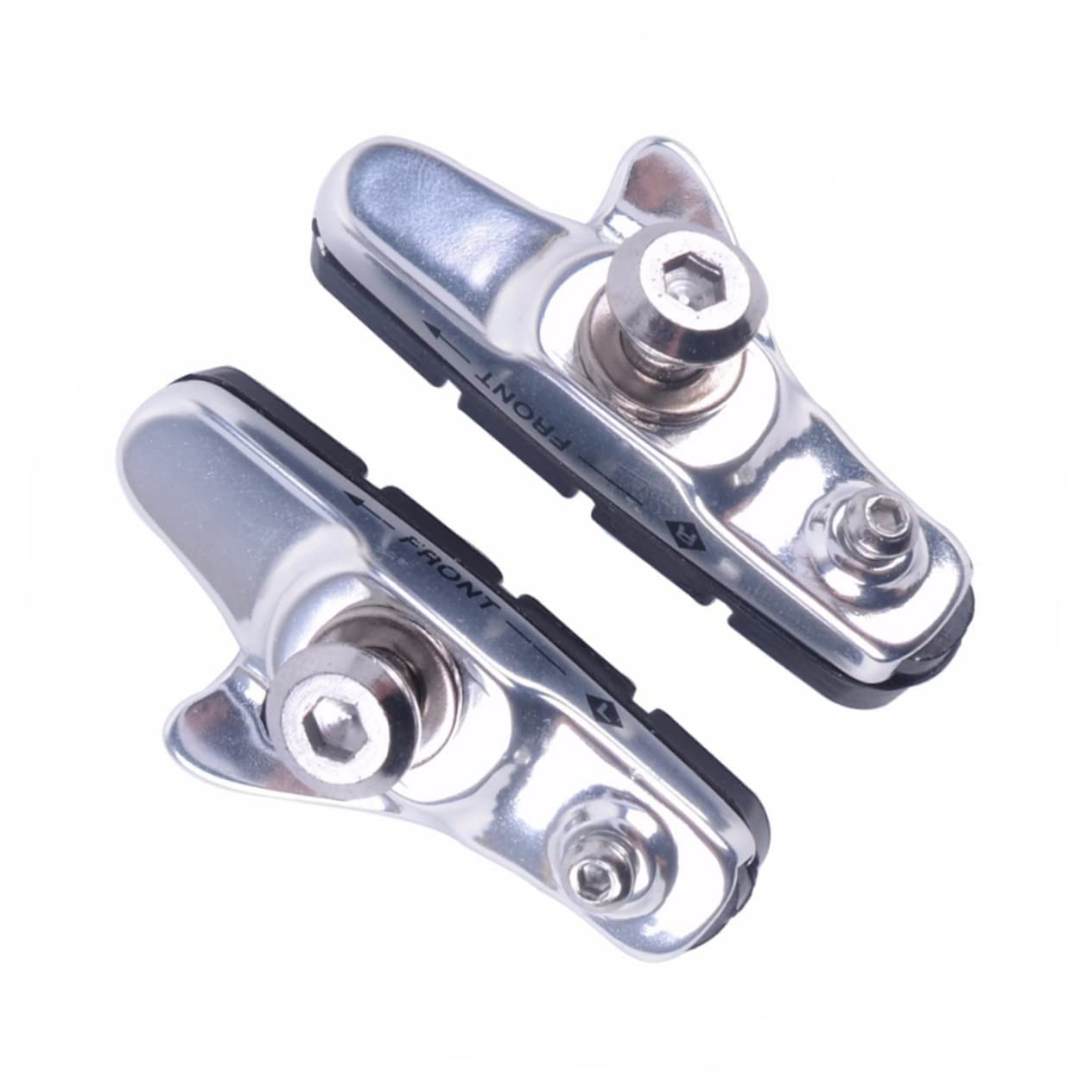 BESPORTBLE 3paia Pastiglie Freni per Bici c Pastiglie Lega di Alluminio e Resistente Compatibili con Bici da Corsa e Mountain Bike Design Curvo per Maggiore Potenza Frenante e Rumore
