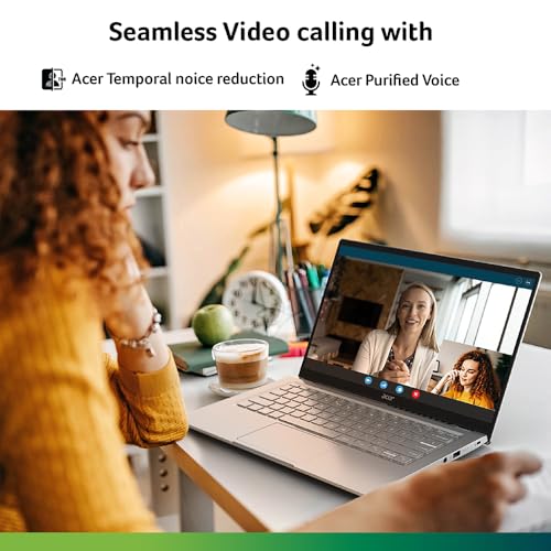 Image of acer Swift Go 14, AMD RyzenTM 5 7430U Hexa-core Processor, AMD Radeon Graphics, 16GB LPDDR4X, 512GB SSD, 14 inch /35.56cm, Windows 11 Home,MSO, Pure Silver, 1.25KG, SFG14-41, Premium Thin & Light Laptop