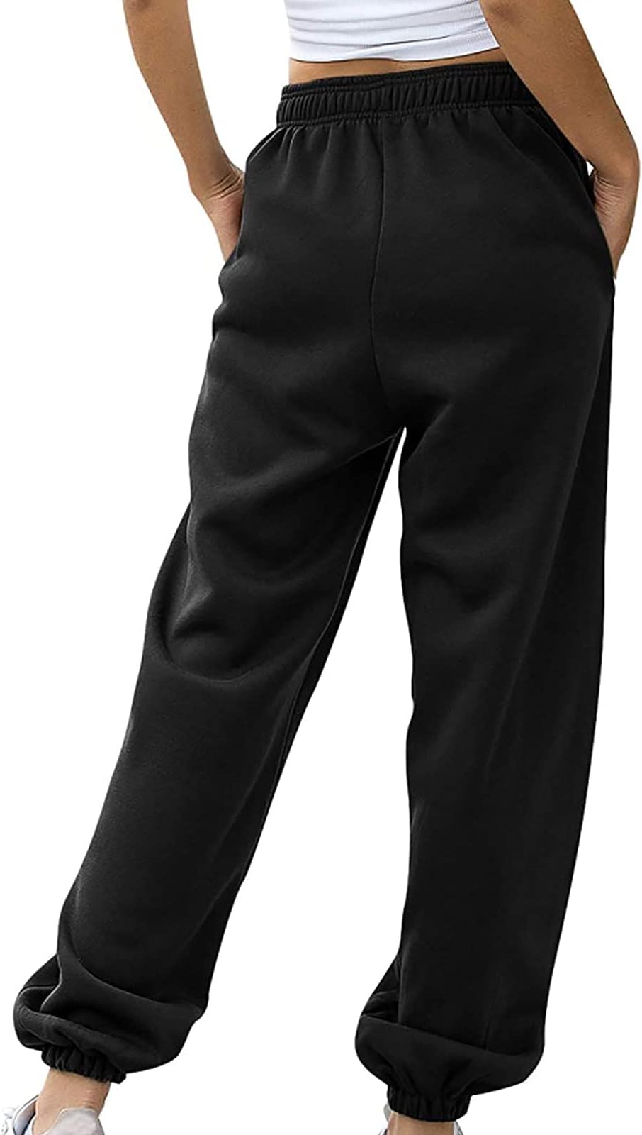 AMhomelyWomens Joggers Sweatpants Casual Oversized Jogging Pants Athletic Active Sweatpants Running Gym Workout Tracksuit Bottoms Drawstring Casual Lounge Trousers