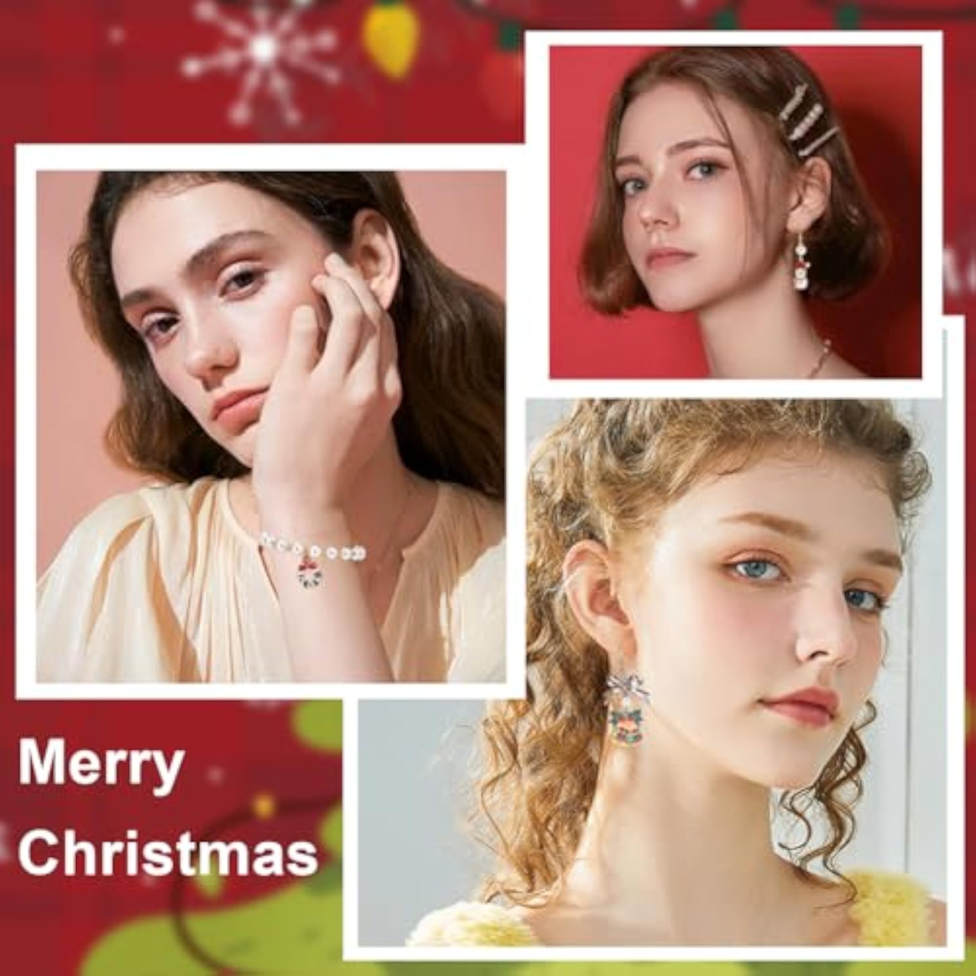 40Pcs Christmas Tree Charms for Jewelry Making