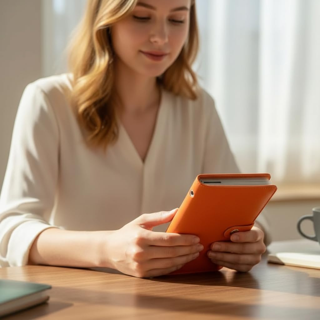 Lot de 100 enveloppes pour défi d'économie d'argent, carnet A5 utilisable des deux côtés, classeur avec boucle magnétique (orange)