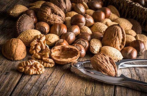 Anna And Sarah Premium Mixed Nuts In Shell, 4 Pound Bag, California Jumbo Chandler Walnuts, Georgia Extra Large Pecans, California Almonds, Large Oregon Hazelnuts, Buttery Taste Brazil Nuts In Resealable Bag, 4 Lbs #TOP5