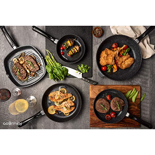 Gourmex 9.5 Inch Induction Frying Pan Nonstick | Small Egg Pans For Cooking | Nonstick Skillet Pancake Griddle Pan | Cooking Pan For Eggs, Omelette Pan, Pancake Pan (9.5 Inch) #TOP6