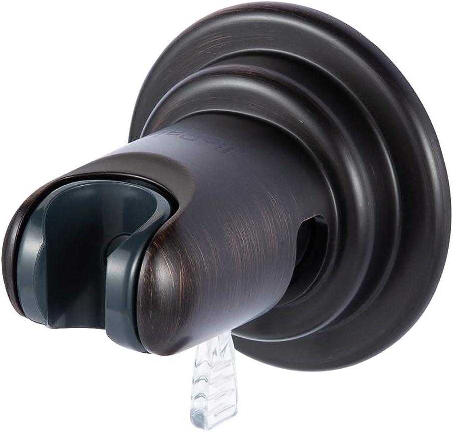 JiePai Vacuum Suction Cup Shower Head Holder,Adhesive Adjustable Suction Handheld Shower Holder Bracket,Removable Wall Mount Head Holder for Bathroom,Oil Rubbed Bronze