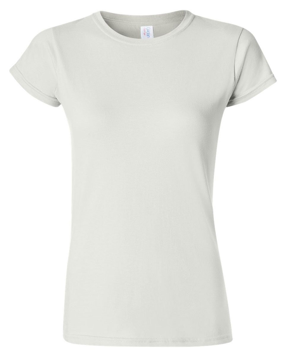 Gildan Women's White Soft Style Short Sleeve T-Shirt (Xl) (White)