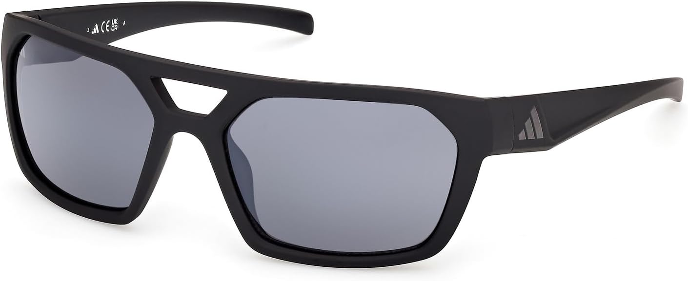 Adidas Men's Sunglasses, Matte black/Smoke mirror