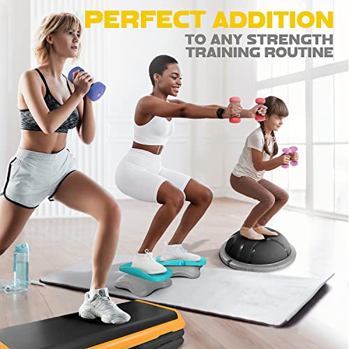 Image of Yes4All Neoprene Coated Dumbbell Hand Weight Sets of 2 - Multiple Weight Options with 15 Colors, Anti-roll, Anti-Slip, Hexagon Shape