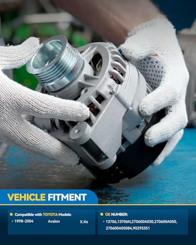 Image of PHILTOP 13706 Automotive Replacement Alternators for AVALON 1998-2003 3.0L