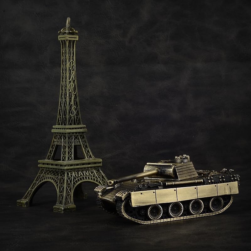 German Panther Tank All-Metal Model Military Model Furniture for Display (Bronze)
