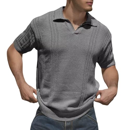 Polo d'été homme léger et t-shirt à manches courtes décontracté pour les vacances