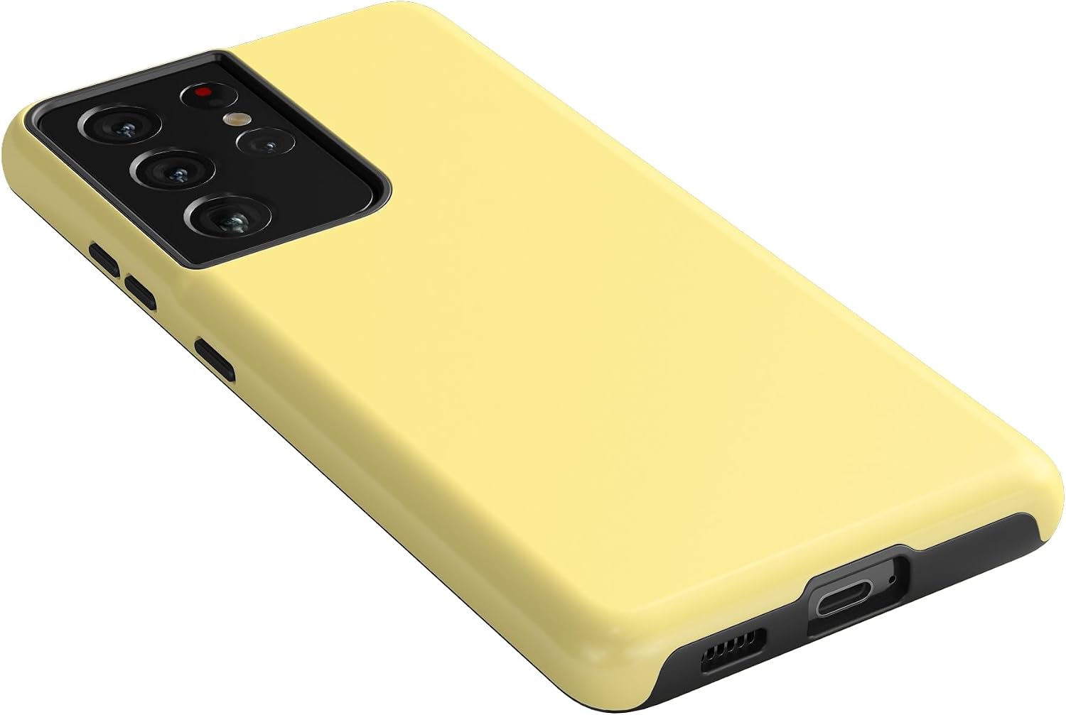 Casely Galaxy S21 Ultra Case | Butter Me Up | Butter Yellow | Essential Slim Dual-Layer Protective Design