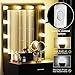Tribesigns Vanity Set with Lighted Mirror, Makeup Vanity Dressing Table Dresser Desk with Large Drawre for Bedroom, Black (10 Warm LED Bulb)