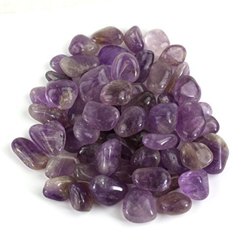 Crystal Allies Materials: 1lb Tumbled Amethyst Quartz from Brazil -Small 1/2