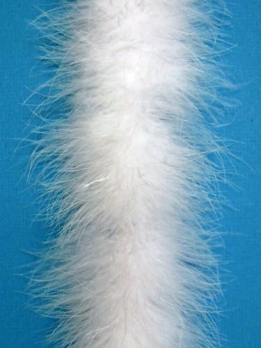 Feather Boa Marabou White 2 Yards Long (72")
