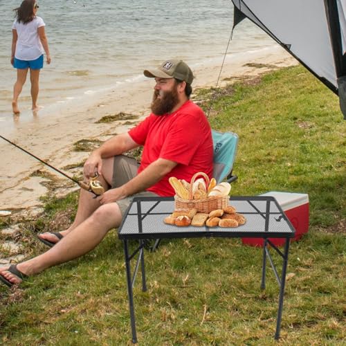 Table de pique-nique pour barbecue résistante à la chaleur avec rallonge